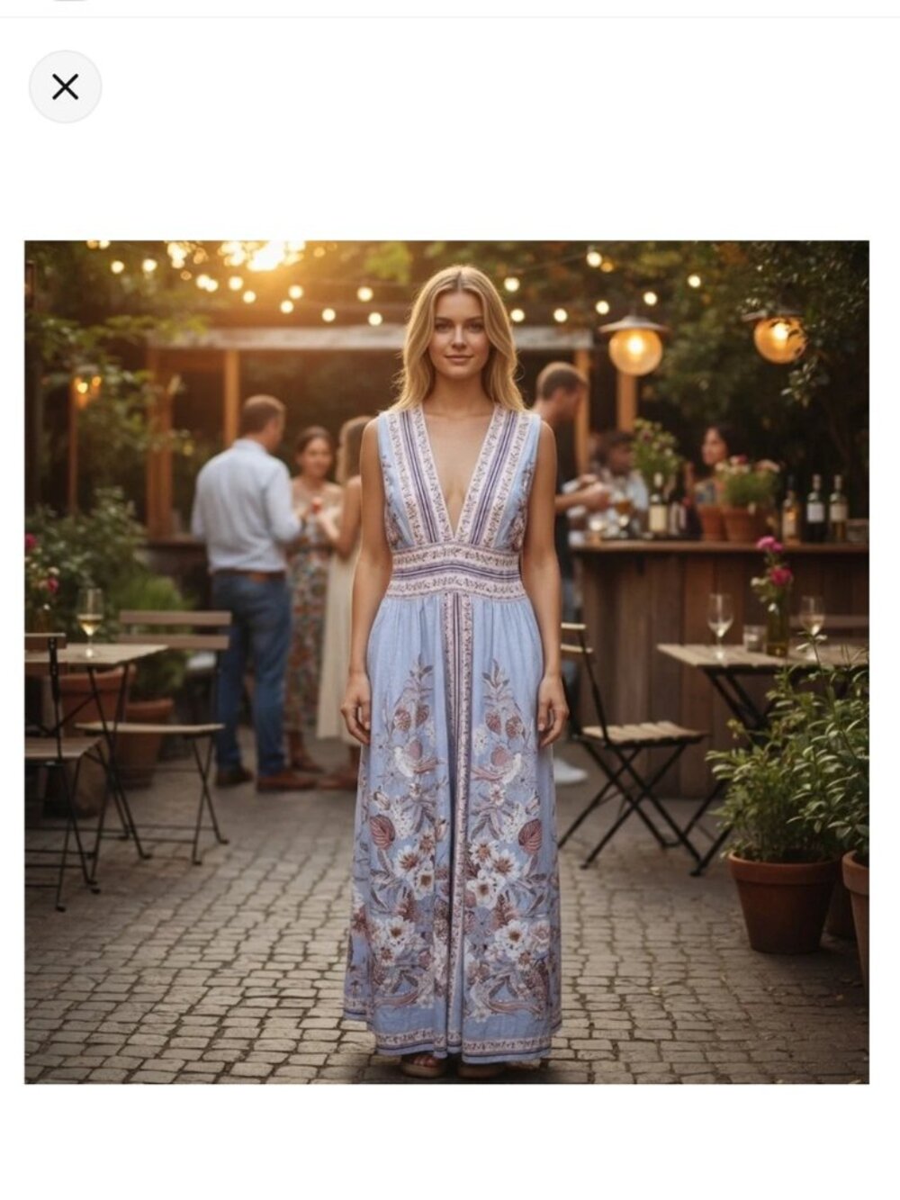 Caroline Constas lavender purple beige linen summer maxi dress size S - Picture 7 of 11